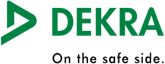 Logo DEKRA, On the safe side.